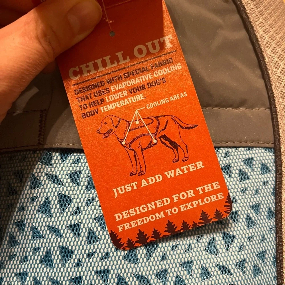 Arcadia Trails NWT Cooling Vest Dog Grey Blue High Visibility Breathable